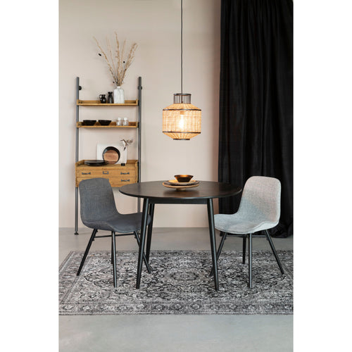 Housecraft Living Fabio Eettafel Rond 100 cm Hout Zwart