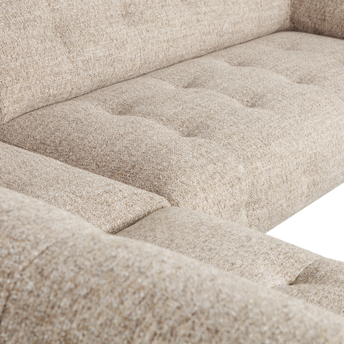 WOOOD hoekbank links Lloyd - Polyester - Naturel - 77x267x205/91