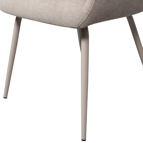 WOOOD eetkamerstoelen Jenny - Polyester - Naturel - Set van 2 - vtwonen shop