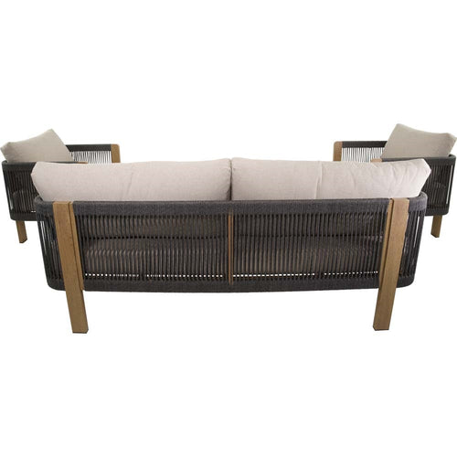 Lesli Living loungebank Sora - zwart - 177x74x66cm