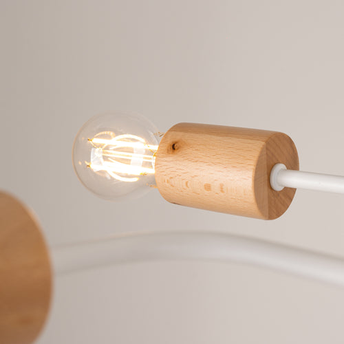 Sollux Lighting Kroonluchter TIMBO 6 wit - 85x58x16,5cm