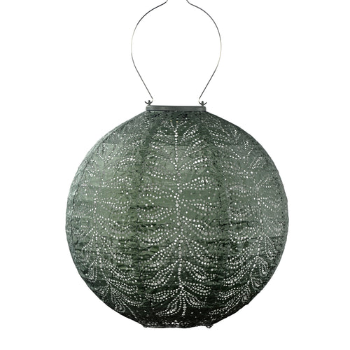 Lumiz solar lampion - folia rond - 30 cm - sage green - vtwonen shop