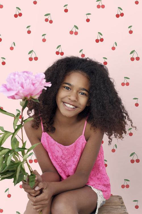 ESTAhome behang kersen roze en rood - 50 x 900 cm - 131651 - vtwonen shop