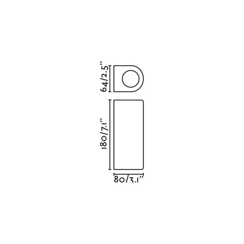 Faro Estela Estela Outdoor Up Down Wandlamp Roestbruin GU10 IP65