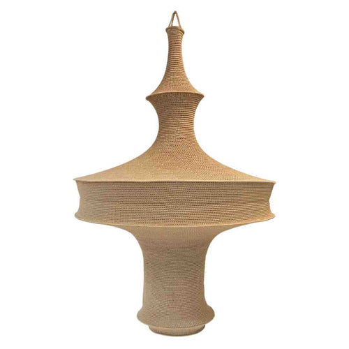 MÔMÉ Hanglamp Luz XXL- zand - viscose  - Ø 100 cm / H 150 cm - fishnet design