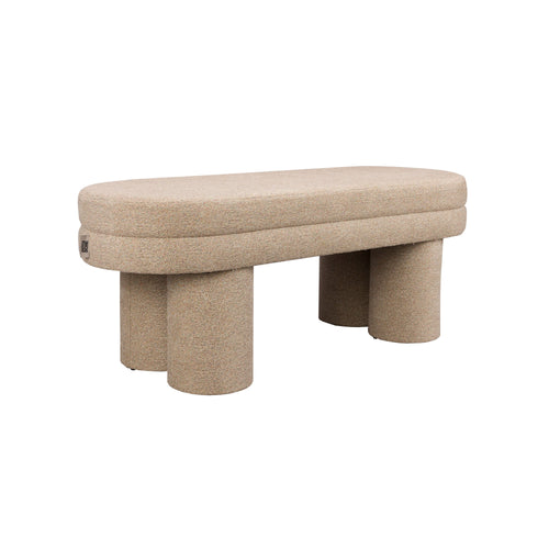 Dutchbone Fern Poef Beige - vtwonen shop