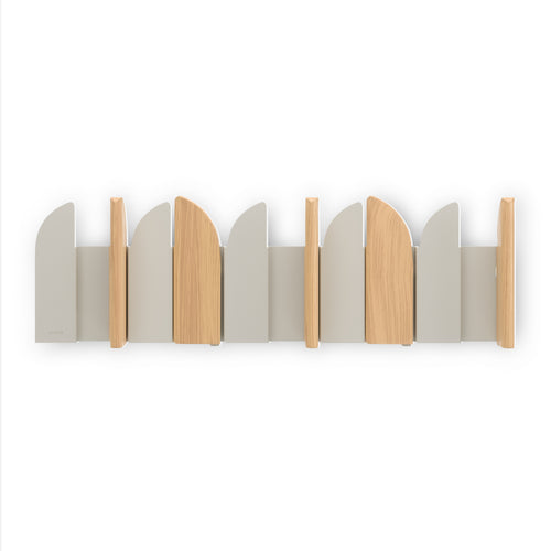 Umbra wandhaak Saloon - 43 x 2 x 14 cm - naturel/zand