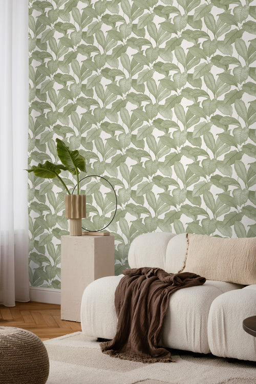 Borastapeter behang bladeren groen - 53 cm x 10.05 m - 660530 - vtwonen shop