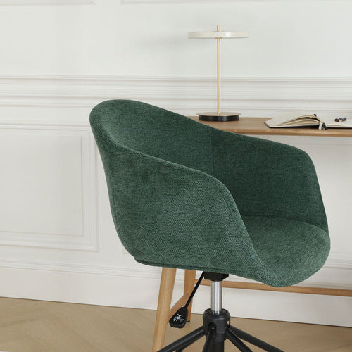 Nolon Nout-Otis Bureaustoel Donkergroen - Armleuningen - Zwart - vtwonen shop