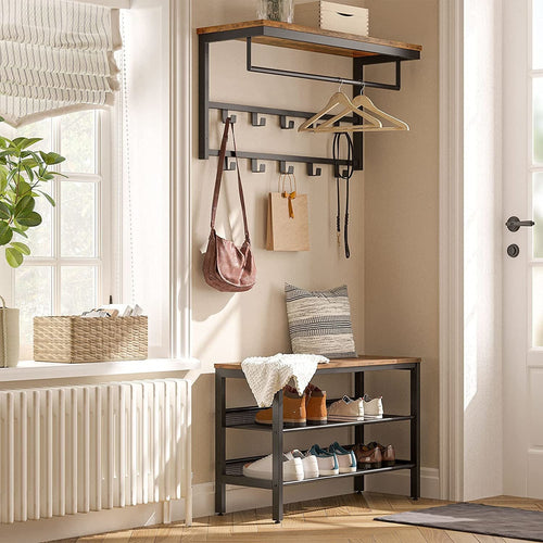 Ylumen kapstok Wesly -  30  x 42   cm - zwart bruin - vtwonen shop