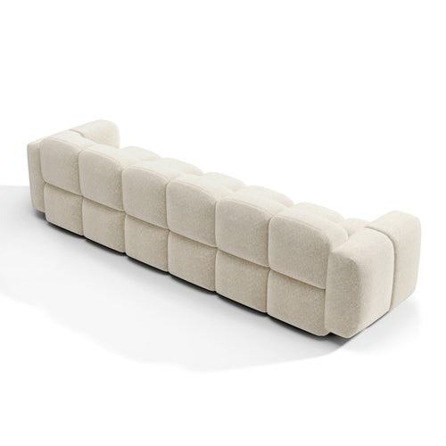 Premium Interiors - Modulaire bank MOSS - velours met structuur  258cm