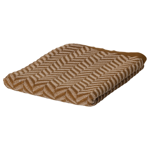 WOOOD plaid 130x170 cm Suna - Katoen - Honinggeel/Ecru