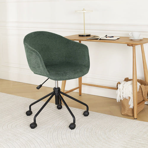 Nolon Nout-Otis Bureaustoel Donkergroen - Armleuningen - Zwart - vtwonen shop