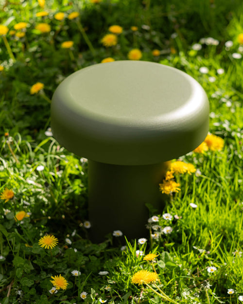 noo.ma Miko Outdoor bijzettafel - Piazza Beige, gegalvaniseerd staal, compact vierkant