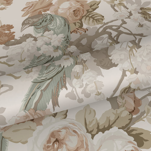 ESTAhome behang bloemen en vogels beige - 50 x 900 cm - 139807 - vtwonen shop