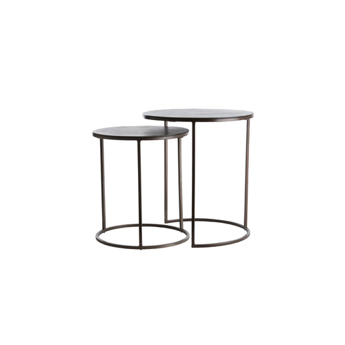 Light & Living bijzettafel TALCA - bruin - Ø49cm