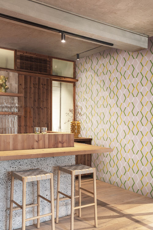 Masureel behang grafisch motief beige - 70 cm x 10.05 m - 631774 - vtwonen shop