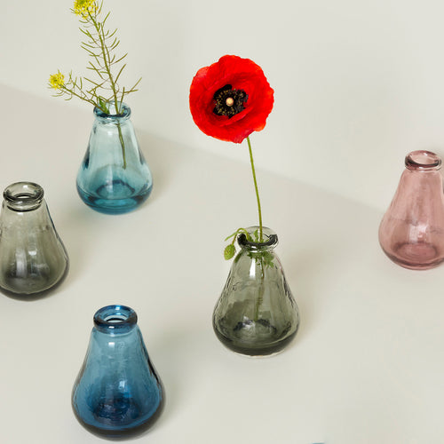 Hübsch vazen Clarien - glas - ø9xh13cm - vtwonen shop