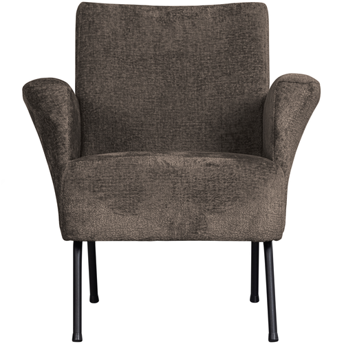 BePureHome fauteuil Muse - Polyester - Grijs/Bruin - 77x73x70 - vtwonen shop