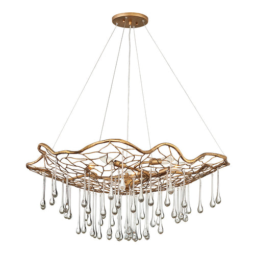 Laguna Lisa McDennon by Hinkley 6-lichts hanglamp gepolijst goud