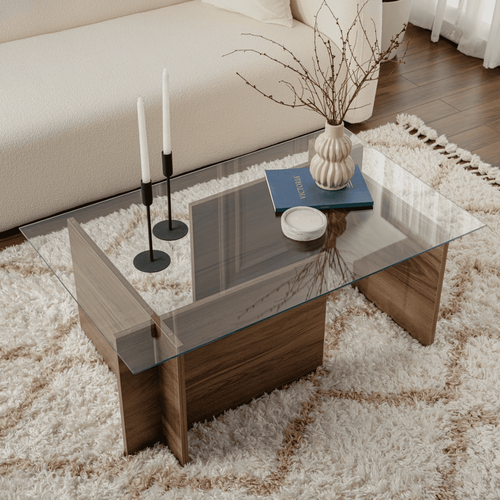 Calicosy - NOAH Salontafel - Transparant - 65x105x40 cm