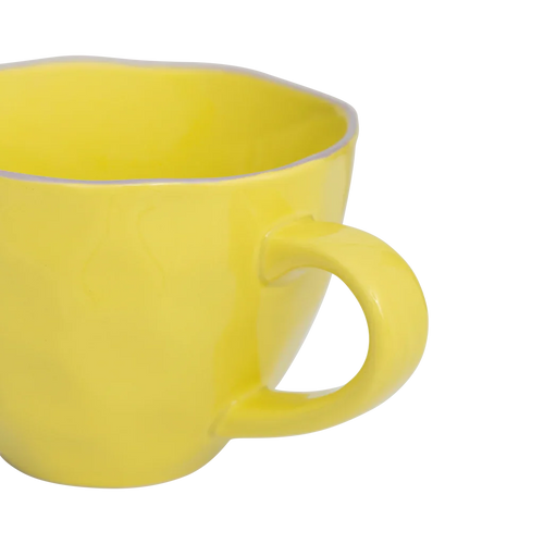 Urban Nature Culture Good Morning kopje Cappuccino/Tea sculpted - Lime Light - 11x8cm