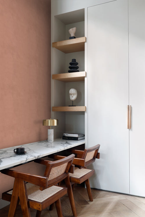 Origin Wallcoverings behang leemstuc terracotta - 50 x 900 cm - 348073