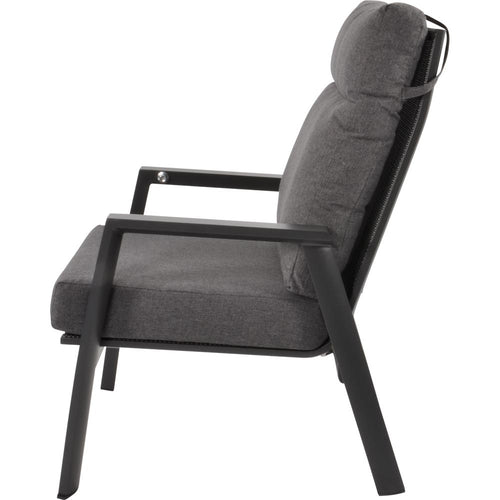 Lesli Living bistrostoel Ohio - grijs - 72x81x98cm - set van 2