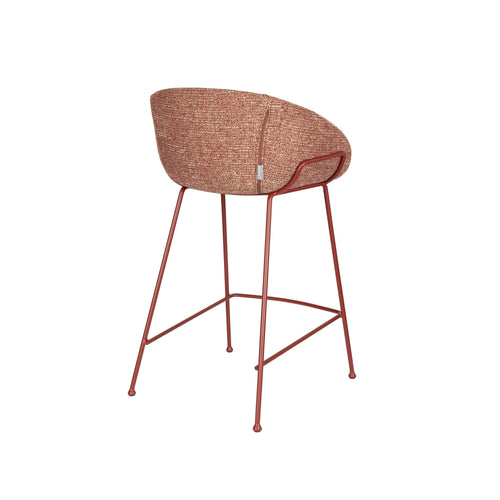 Zuiver Feston Barkrukken 65 cm Terra/ Rood - Set van 2
