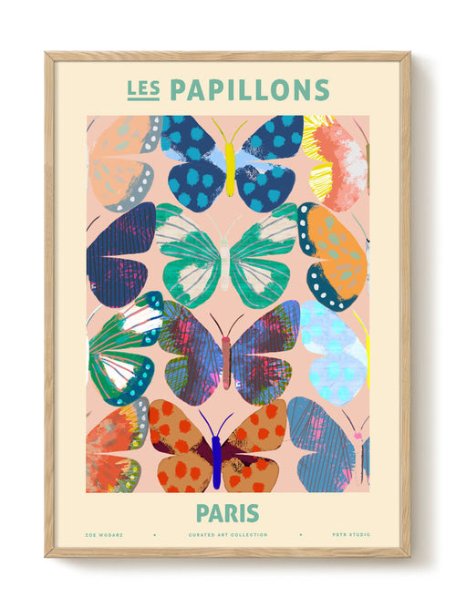 Zoe - Les Papillons - Paris - PSTR studio Kunst Poster - vtwonen shop