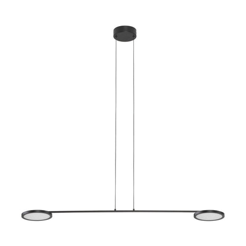 Nova Luce SCOPE Hanglamp voor aan het plafond, zwarte LED-lamp, 18W, 1400lm, 3000K