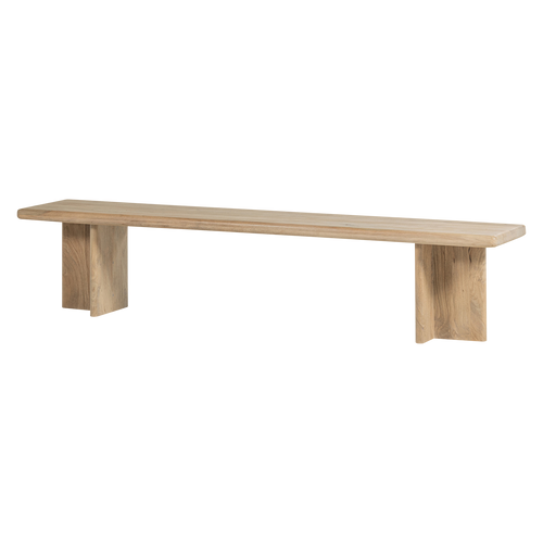 WOOOD eetbankje 220 cm Ato - Mangohout - Naturel - 47x220x45