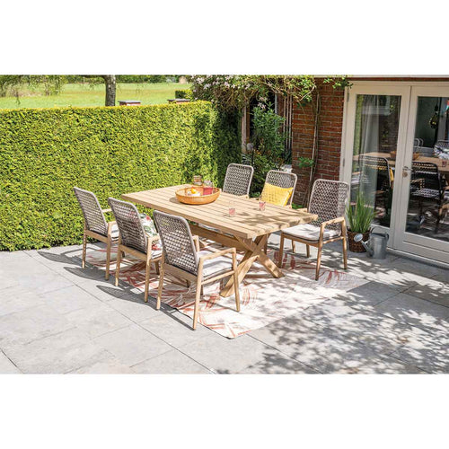 Garden Impressions tuinset Luando - Tamako - bruin - 220x100 cm - 7-delig