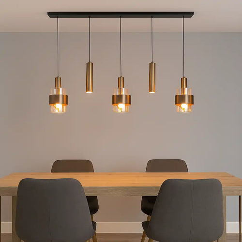 Highlight hanglamp Marrone - 5 lichts - 120  x 160   cm - brons