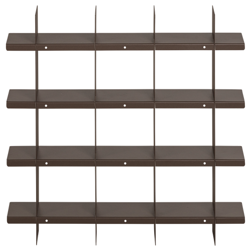 WOOOD wandrek Brik - Metaal - Mokkabruin - 60x60x15