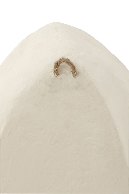 J-Line wandrek - papier maché - wit - 3 stuks - vtwonen shop