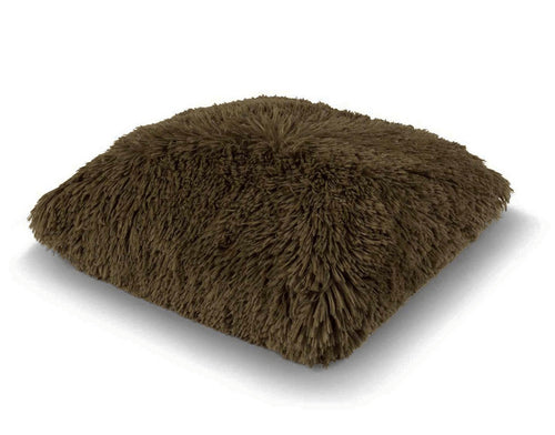 FLUFFY - Kussenhoes 45x45 cm - superzacht - effen kleur - Military Olive - groen