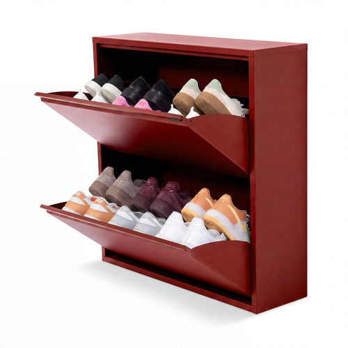 Spinder Design schoenenkast Billy 2 - Burgundy - 12 paar schoenen