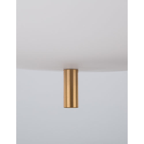 Merano Cornwall 18.5cm Globe Hanglamp Plafondlamp Opaal Glas Antiek Messing Metaal Zwart Stof Draad LED E14
