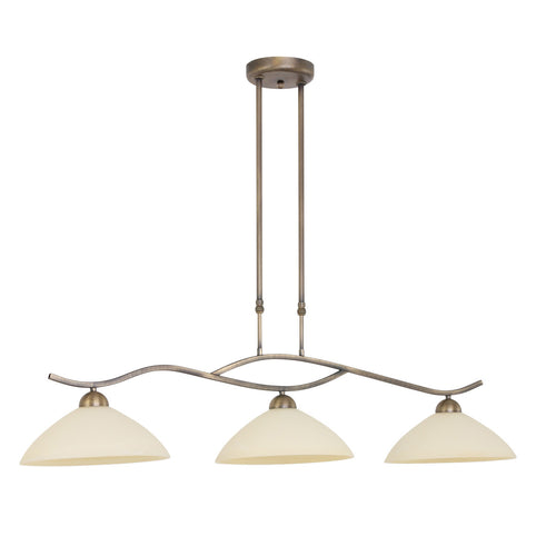 Steinhauer hanglamp capri - 3 lichts - 115x 125 cm - brons - vtwonen shop