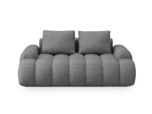 Cosmopolitan Design Bank Linz 2-zits, structurele stof grijs - 100x175x84cm
