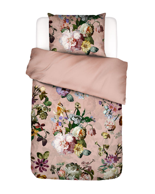 Essenza Fleur dekbedovertrek - Eenpersoons – 140x200/220 cm - Evening rose