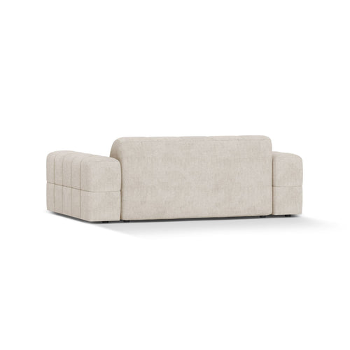Cosmopolitan Design - Bank Chicago 2-zits, chenille lichtbeige - 102x178x78cm