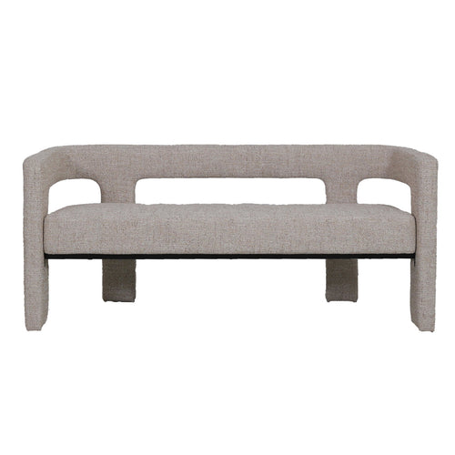 DÉJA Living Eetkamerbank Seto - Beige Stof - 160x54x68cm