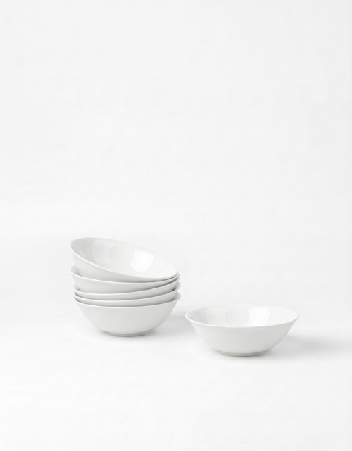 vtwonen - Kommen - Wit - 12,5 cm - Set van 6