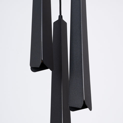Sollux Lighting Hanglamp PRYSM 3P zwart - 19,5x19,5x120cm