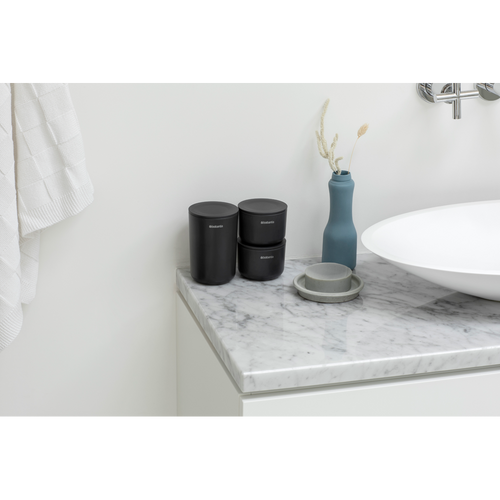 Brabantia Opbergbakjes - set van 3 - dark grey - vtwonen shop