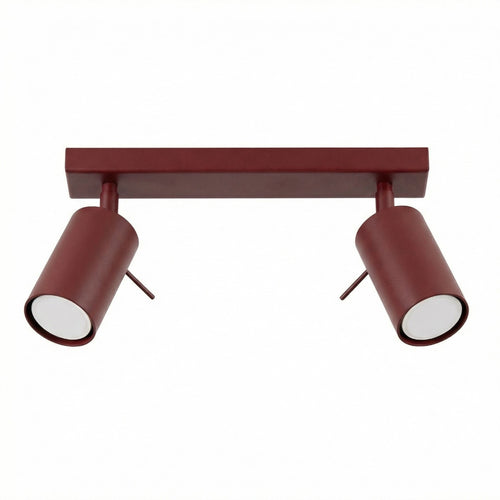 Sollux Lighting Plafondlamp RING 2 bordeaux - 30x6x16cm