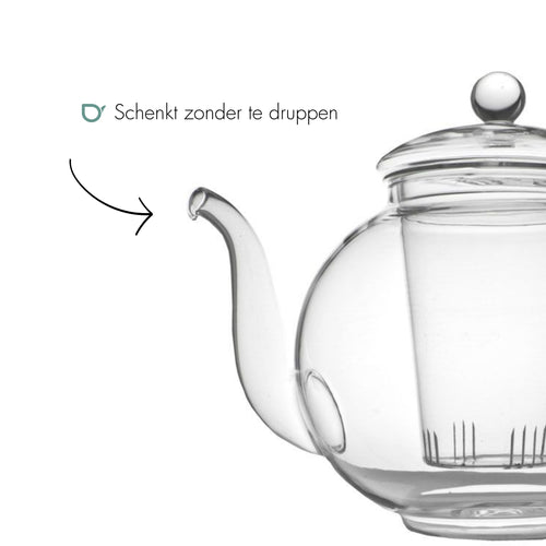 Bredemeijer - Theepot Verona 1,5L enkelwandig glas - vtwonen shop