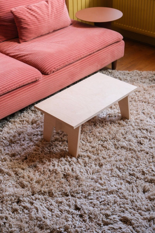 Interieur05 vloerkleed Pilo - hoogpolig - groen/beige - Ø240 cm